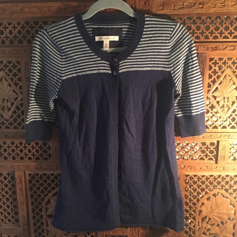 Sarsaparilla Navy Cardigan